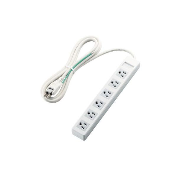 他サイト： エレコム 3ピンプラグ対応タップ マグネット付(3P×6個口・2.5m) T-T1B-3625WH 返品種別Aの商品画像