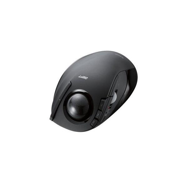 他サイト： エレコム 2.4GHzワイヤレストラックボール 人差し指操作タイプ(ブラック) M-DT1DRBK 返品種別Aの商品画像