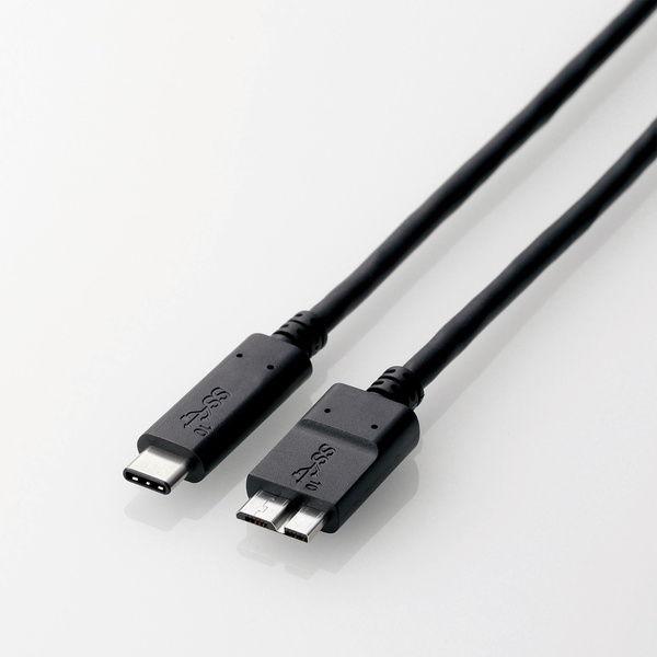 他サイト： エレコム USB3.1ケーブル C to microUSB3.0 B 3A 0.5m USB3-CMB05NBK 返品種別Aの商品画像