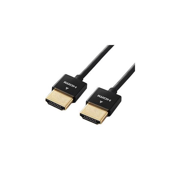 他サイト： エレコム スリムHDMIケーブル(1.0m) ELECOM DH-HD14SS10BK 返品種別Aの商品画像