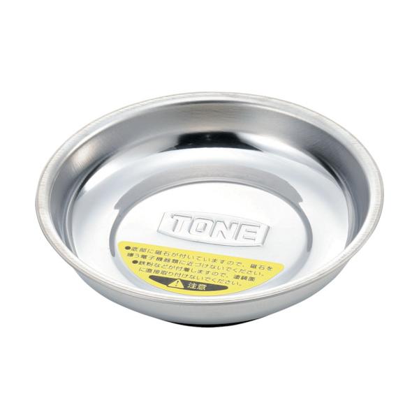 他サイト： TONE マグネット付パーツトレイ 丸型 110mm×110mm トネ MPT-CS 返品種別Bの商品画像