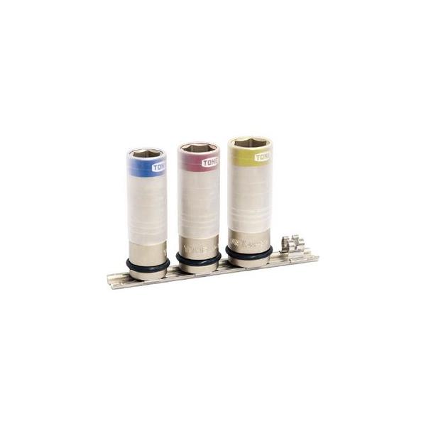 他サイト： TONE プロトテクター付きインパクト用薄型ホイルナットソケットセット HAP403N 返品種別Bの商品画像