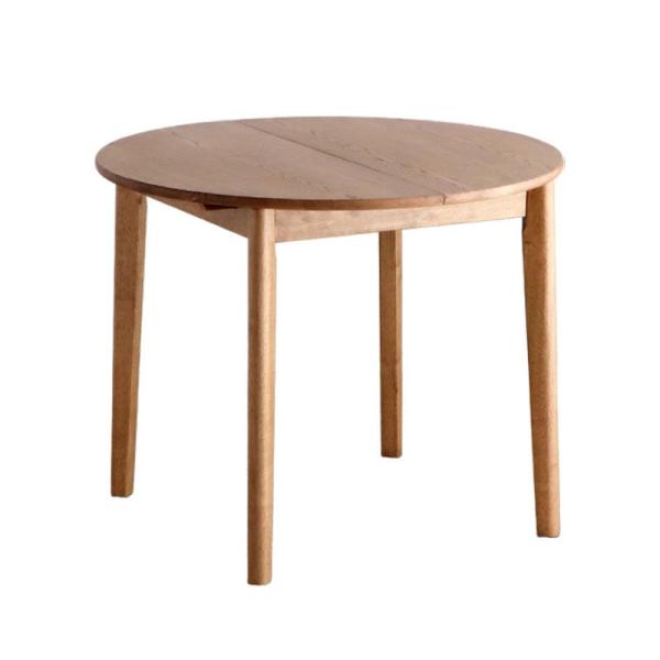 東馬 ARG(アルグ) EXラウンドダイニングテーブル90cm-120cm NA(ナチュラル) 54685310 返品種別A