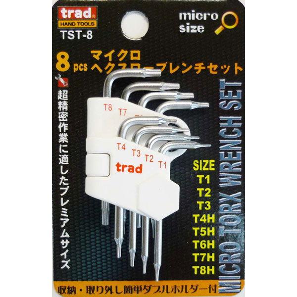 tsrs オクト+マクルセット 三共コーポレーション TRAD 8pcs 精密トルクスレンチセット (T1、T2