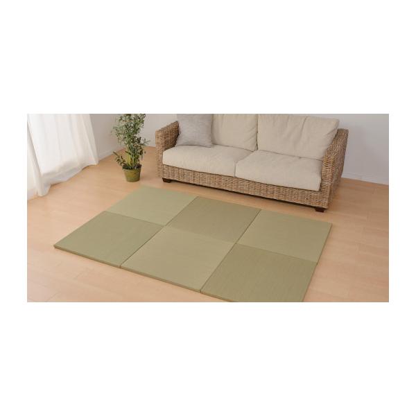 在庫状況：お取り寄せ/お届け：1〜2週間/※画像はイメージです。こちらの商品はカラー：ナチュラル1枚です。◆洋室・和室を問わず使えるカラフルで可愛い縁なしの置き畳◆軽量なので女性1人でも取り扱いがラクラク◆ちょっとした隙間スペースを有効活用...