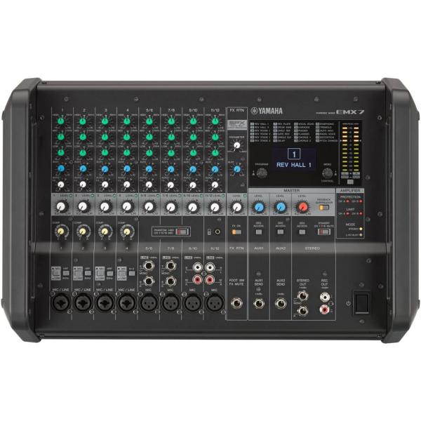 ヤマハ 12チャンネル パワードミキサー 710W+710W(4Ω) YAMAHA EMX7 返品種別A