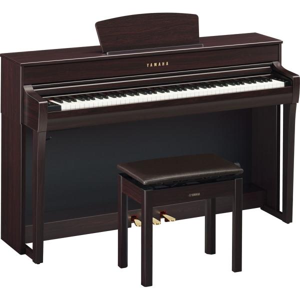 ヤマハ 電子ピアノ(ニューダークローズウッド調)(高低自在椅子＆ヘッドホン＆ソングブック付き) YAMAHA Clavinova(クラビノーバ) CLP-735R 返品種別A