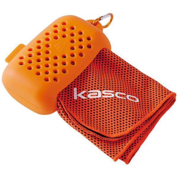 キャスコ カラビナ付きクールタオル(オレンジ) Kasco KCTW-2015-OR 返品種別A