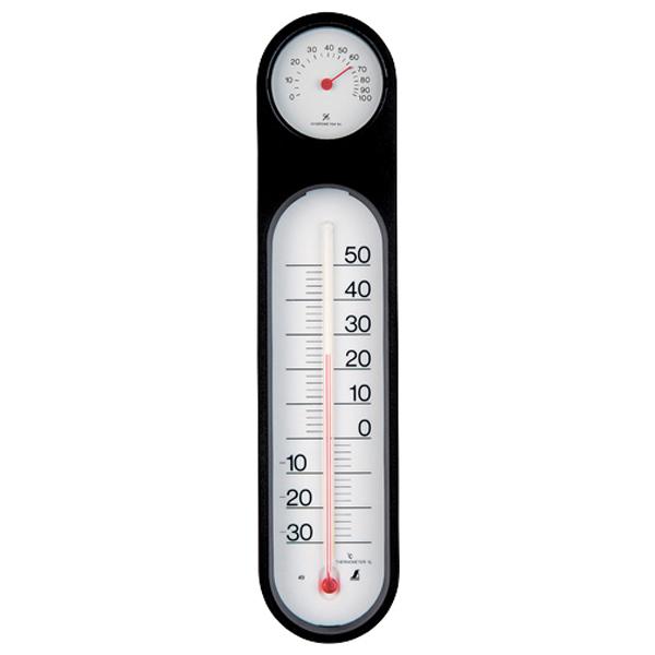 在庫状況：お取り寄せ/お届け：約1週間/◆温度と湿度を同時に測定でき、健康管理や省エネに役立ちます。◆どんなお部屋にもマッチするシンプルなデザインです。/[48929シンワ]