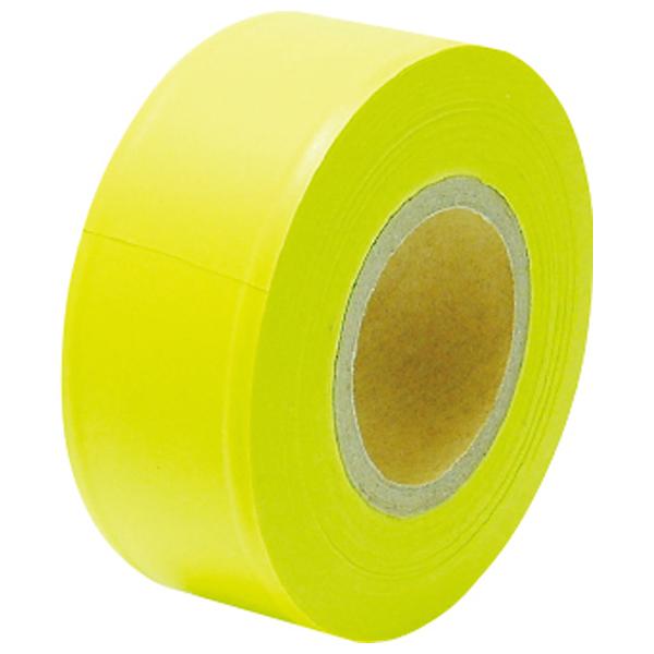 在庫状況：お取り寄せ/お届け：約2週間/※粘着性はありません。◆視認性の高い色なので、目立ちます。◆テープの長さが50mなのでたっぷり使えます。◆手で簡単にちぎれます。/[73799シンワ]