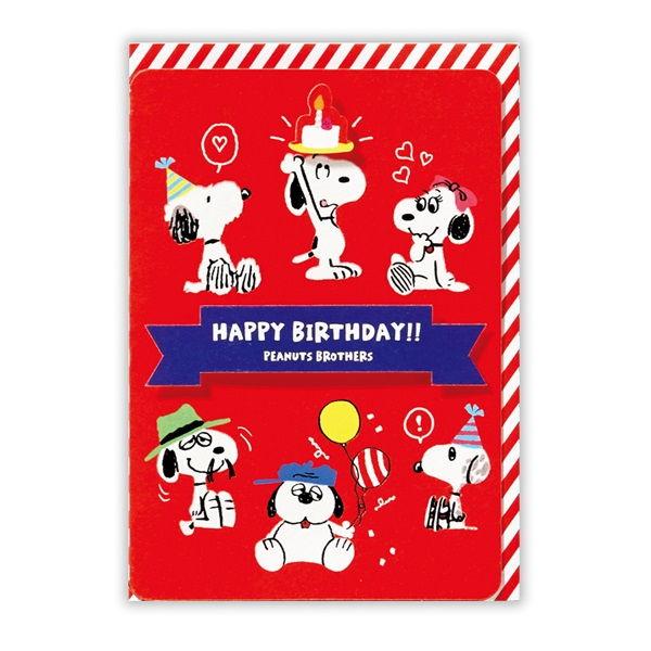 日本ホールマーク グリーティングカード 誕生お祝い スヌーピー 兄弟でお祝い 7403 返品種別a 42 Joshin Web 通販 Yahoo ショッピング
