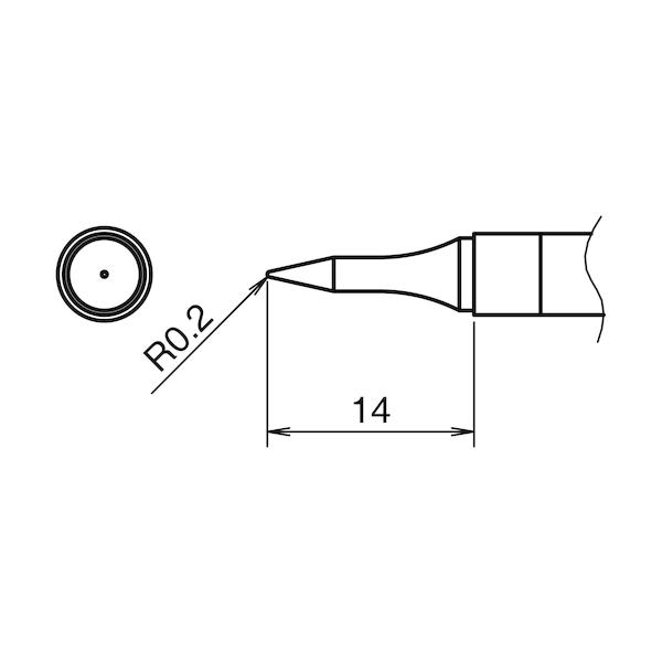 白光 こて先 0.2BS型 T39-BS02 返品種別B