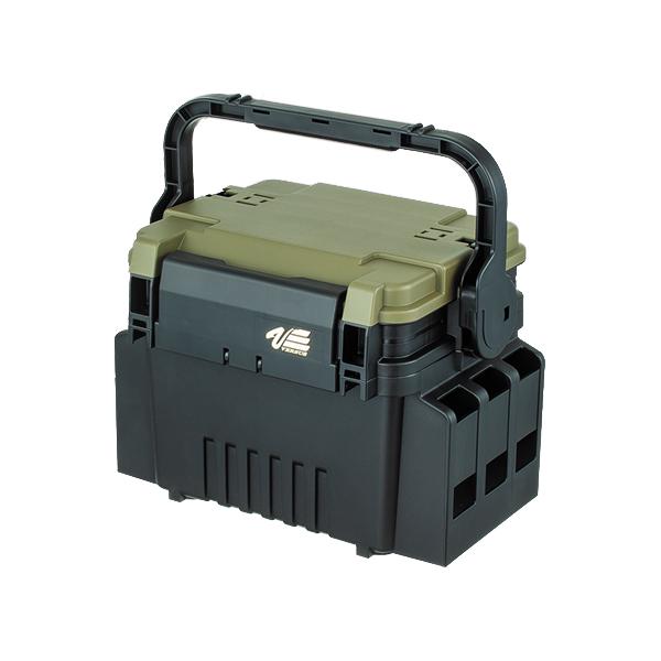 在庫状況：在庫僅少/◆ランガンシステムBOXにハンドルストッパー機能を搭載した、VS-7055N。◆滑り止めラバーグリップ付属◆ワームプルーフ・サイズ：313×233×231mm/[VS7055Nグリンツトン]