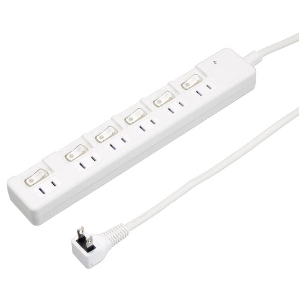 専用商品 ヤザワ 雷ガード付節電タップ(6個口 2.0m)ホワイト YAZAWA H8KS662WH