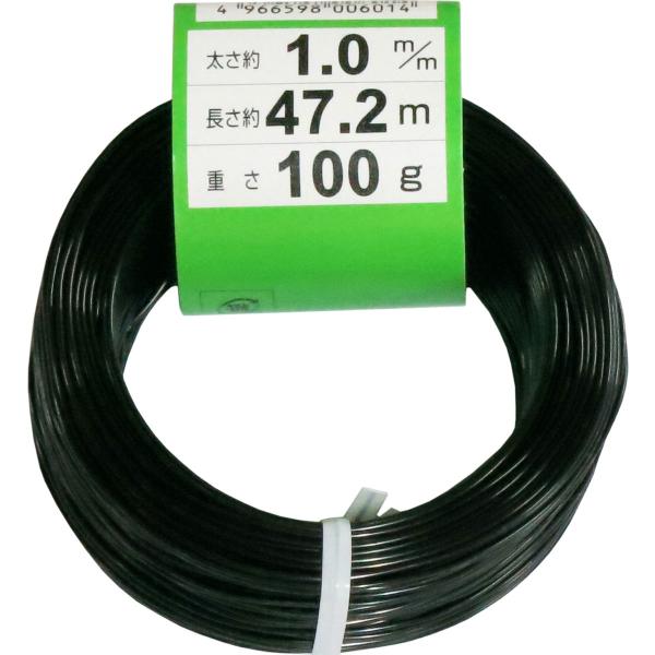 在庫状況：お取り寄せ/お届け：約2週間/※画像は黒ですが、商品は茶色です。◆庭木や垣根・盆栽などの固定、結束に適している盆栽用針金です。◆盆栽枝の矯正に。/[カラ10MM100G60]