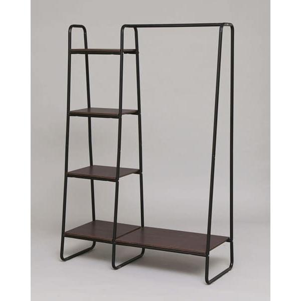 他サイト： アイリスオーヤマ スタイルハンガー2WAYタイププレミアム(ボード1枚+ラック付き)ブラック IRIS PI-B3(ブラック) 返品種別Aの商品画像