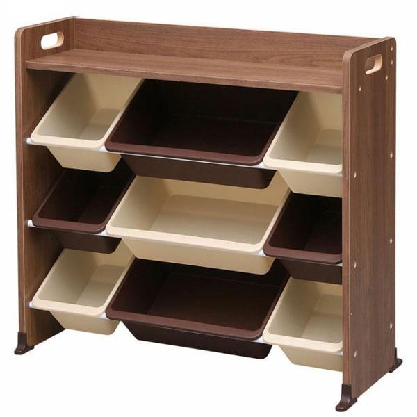 他サイト： アイリスオーヤマ 天板付キッズトイハウスラック(ブラウン) IRIS おもちゃ箱 TKTHR-39(ブラウン) 返品種別Aの商品画像