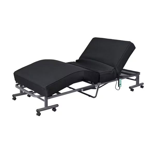 他サイト： アイリスオーヤマ 折りたたみ電動リクライニングベッド(ブラック) IRIS OTB-PDNブラツク 返品種別Aの商品画像