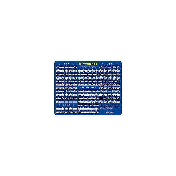 他サイト： サンワサプライ ローマ字マウスパッド大(ブルー) MPD-OP17RL7BL 返品種別Aの商品画像