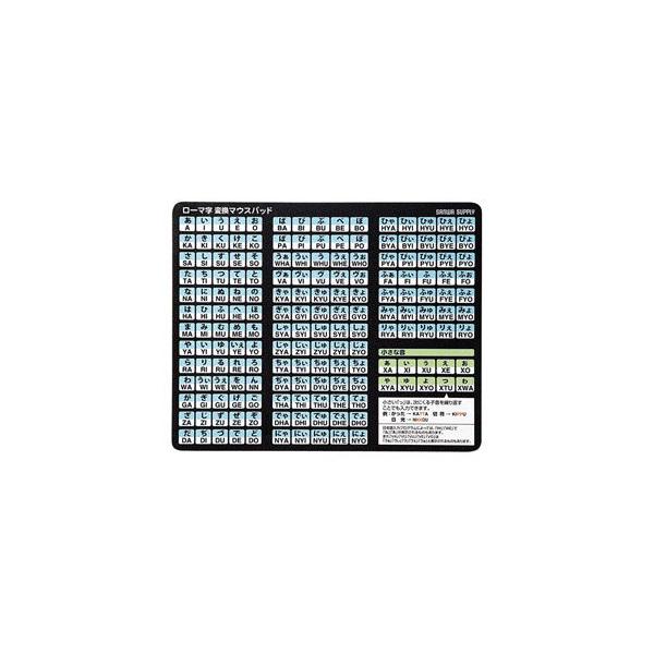 サンワサプライ ローマ字変換マウスパッド MPD-OP17RL8BK
