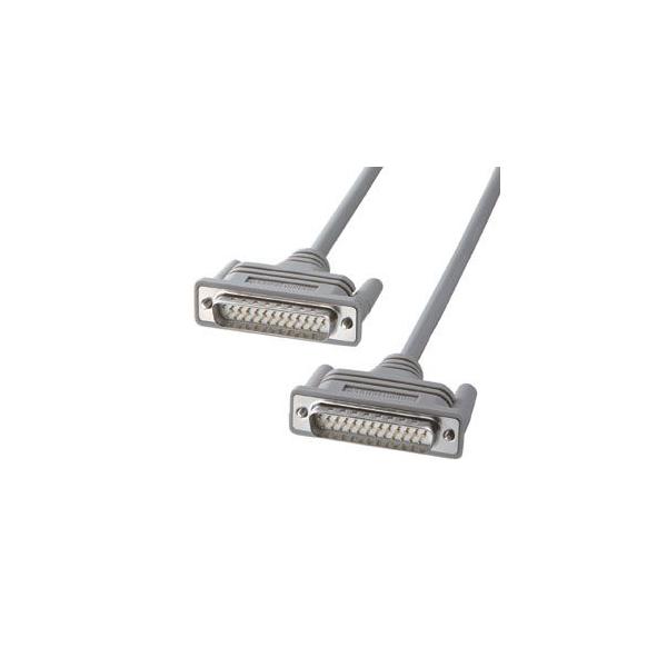 サンワサプライ RS-232Cケーブル(25pin/ クロス・同期通信・1.5m) D-sub25pinオスミリネジ−D-sub25pinオスミリネジ KRS-117K 返品種別A