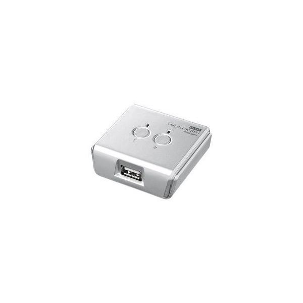 他サイト： サンワサプライ USB2.0手動切替器(2回路)シルバー SW-US22N 返品種別Aの商品画像