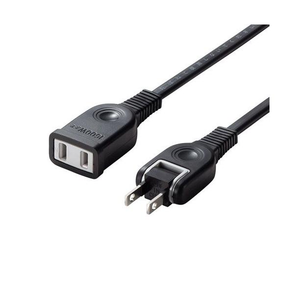 他サイト： サンワサプライ 電源延長コード(2P・ブラック・2m) TAP-EX2102BK 返品種別Aの商品画像
