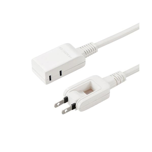 他サイト： サンワサプライ マイクロ電源タップ(収納式スイングプラグ・2個口・0.2m・ホワイト) TAP-M602W 返品種別Aの商品画像