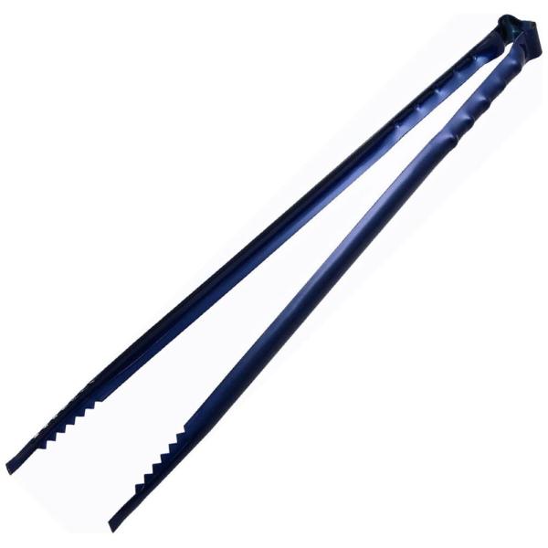 在庫状況：お取り寄せ/お届け：約1週間/◆ゴミ拾い、バーベキュー、炭ハサミにいろいろ使える青塗火バサミ。◆先端ギザ付スチール製トング。/[33092EIZUKA]