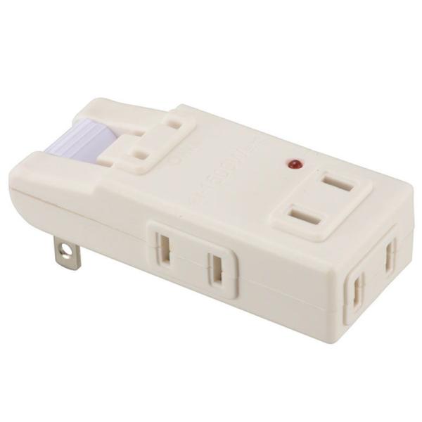 他サイト： オーム マイクロタップ 4個口 (ホワイト) OHM 00-6969 HS-AKS4PBT-W 返品種別Aの商品画像