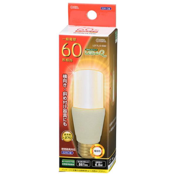 在庫状況：在庫あり/・明るさ(全光束)：861lm・一般電球60W形相当・光の広がり方：全方向タイプ・口金：E26・密閉形器具：対応・断熱材施工器具：対応/[LDT7LGIG92]