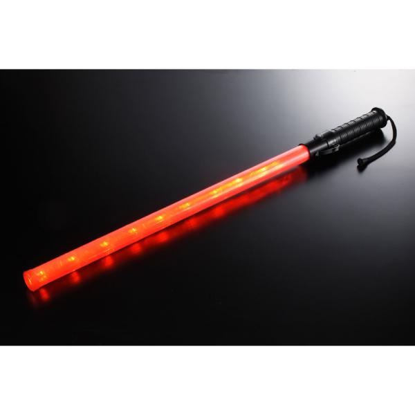 在庫状況：お取り寄せ/◆明るく鮮やかな赤発光のLED誘導灯(シグナルライト)◆長さ74cmのロングサイズ◆点滅、点灯、消灯とスイッチひとつで切り替え/[SLW742]