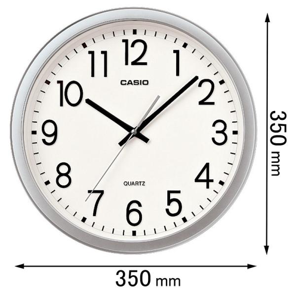 在庫状況：在庫僅少/◆オフィスに馴染むメタリック塗装、時刻が見やすい壁掛け時計です。◆サイズ：直径350mm◆連続秒針