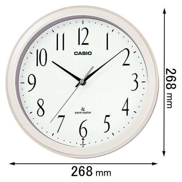 在庫状況：在庫僅少/◆明暗判定センサーにより、部屋が暗い間は針停止する掛時計です。◆サイズ：直径268mm◆電波修正機能　◆夜間秒針停止