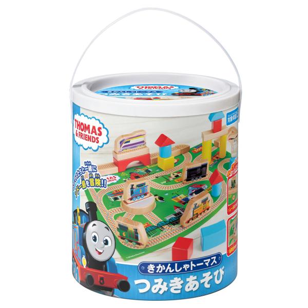 在庫状況：お取り寄せ/2023年06月 発売/※画像はイメージです。実際の商品とは異なる場合がございます。※同一と思われるお客様より大量のご注文をいただいた場合、ご注文をお取り消しとさせていただく場合がございます。木製のつみきでトーマスたち...