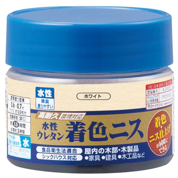 在庫状況：お取り寄せ/7日〜10日で出荷/◆木目を生かした着色と美しいツヤの二ス仕上げが同時にできます。◆高耐久ウレタン樹脂配合だから磨耗や衝撃に強く、耐久性に優れ、長期間木部を守ります。◆臭いが少なく、乾燥も速く、使いやすい水性タイプです...