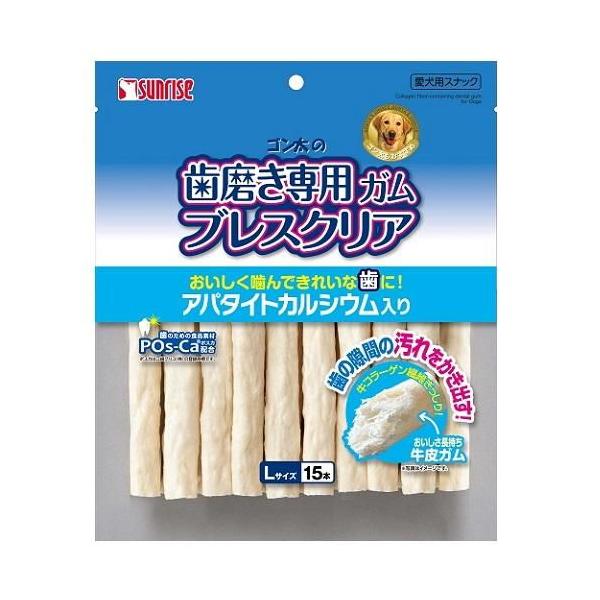 他サイト： ゴン太の歯磨き専用ガム ブレスクリア アパタイト L 15本 マルカンサンライズ事業部 返品種別Bの商品画像