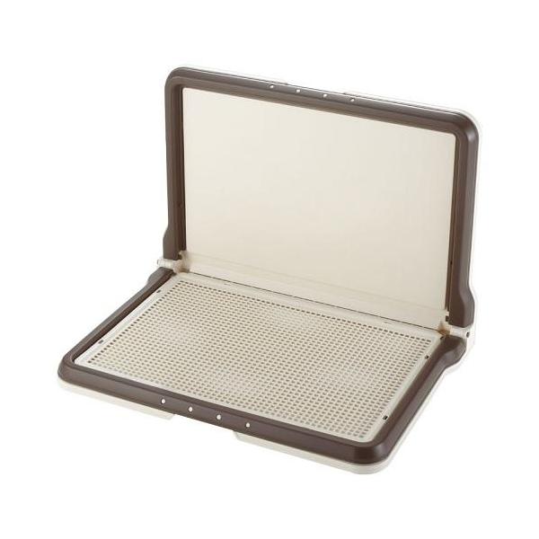 他サイト： しつけ用ステップ L型トレー ワイド ダークブラウン リッチェル 返品種別Bの商品画像