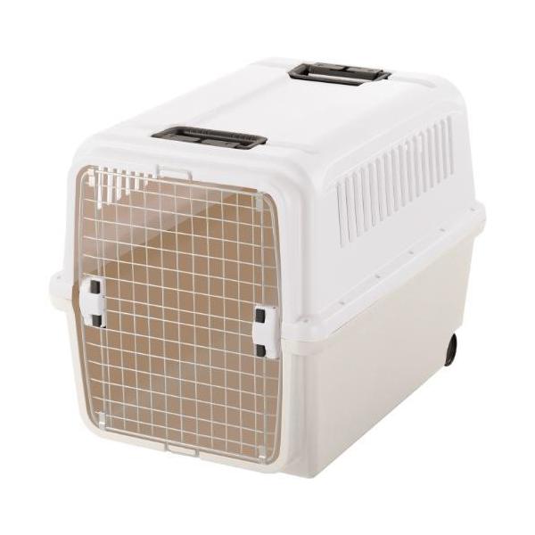 在庫状況：お取り寄せ/7日〜10日で出荷/※仕様及び外観は改良のため予告なく変更される場合がありますので、最新情報はメーカーページ等にてご確認くださいお外でキャリー、お家でハウス!ペットを守る丈夫なハードタイプ◆片側キャスター付で楽に移動が...