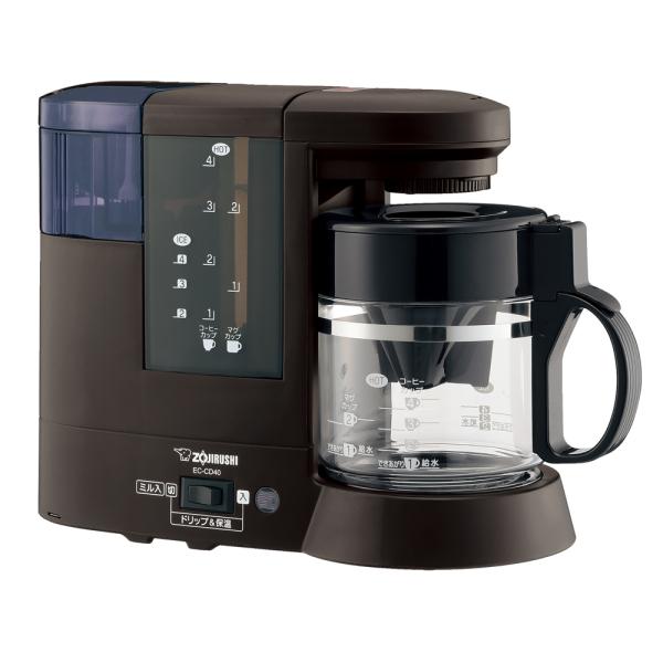 在庫状況：在庫僅少/2023年02月 発売/◆ドリップ式◆挽きたての味と香りが楽しめる(ミルつき)◆はずせる(水タンク)◆カルキをとってコーヒー豆本来のおいしさを引き出す(浄水フィルター)◆容量：0.54L(目安：約1〜4杯分)/[ECCD...