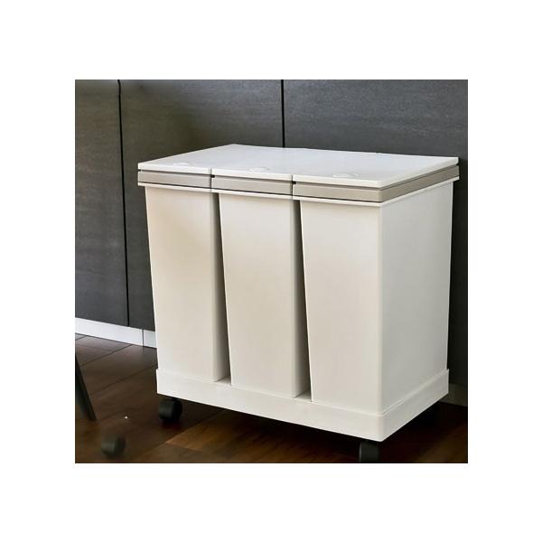 他サイト： アスベル 横型3分別ワゴンペール ヨコガタ3ブンペ-ルワゴンW 返品種別Aの商品画像