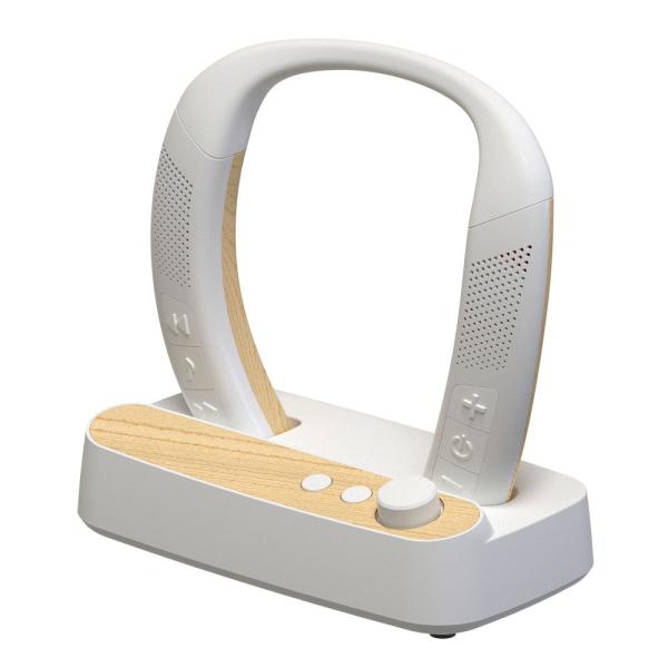 在庫状況：お取り寄せ/2025年09月 発売/◆耳をふさがず、周囲の音も聞こえる首掛けスピーカー◆手元スピーカーとしても使えて選べる2スタイル◆キッチン周りや様々なシーンで使用可能なJIS保護等級IPX4相当/[ZQS30BW]