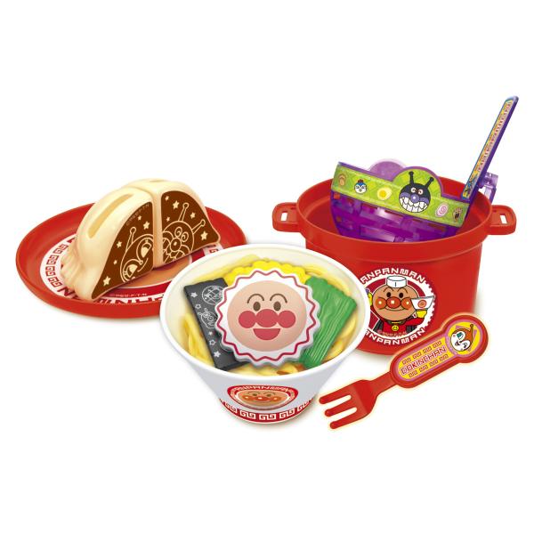 他サイト： ジョイパレット 湯切りでチャッチャッ! アンパンマンラーメンセットそれいけ! アンパンマン 返品種別Bの商品画像