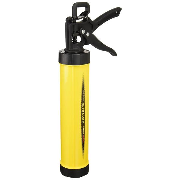 在庫状況：お取り寄せ/取引先在庫あり3日〜5日で出荷/※画像はイメージです。◆フィルム製のパックがそのまま使用できるプラスチック製カートリッジホルダー採用しています。◆エコパック用コーキングガン。◆使用後の圧縮されて固くなったパック剤も簡単...