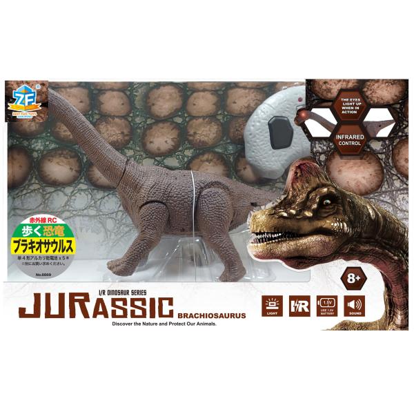 在庫状況：お取り寄せ/お届け：約2週間/2021年12月 発売/※画像はイメージです。実際の商品とは異なる場合がございます。童友社　赤外線RC 歩く恐竜 ブラキオサウルスです。