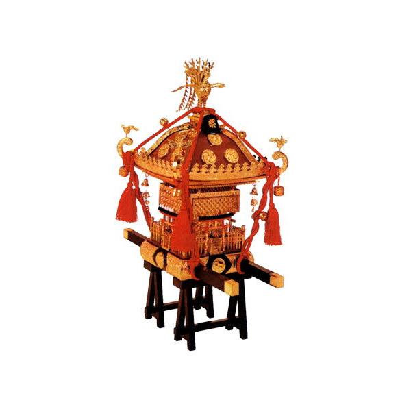 童友社 江戸神輿 茶塗朱房1/5スケール みこしプラモ 童友社（DOYUSHA） 1/ 5 江戸神輿 茶塗朱房プラモデル 返品種別B