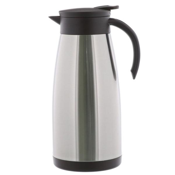 在庫状況：お取り寄せ/◆シンプルで使い勝手の良いスリムポット◆レバーを押すだけで注げるワンタッチ栓◆スリムタイプで卓上でも圧迫感のないデザイン/[ND4243]