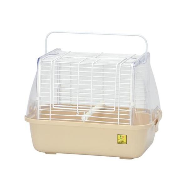 在庫状況：在庫僅少/※仕様やパッケージは、リニューアルなどの理由で変更になっている場合がございます。予めご了承下さい。◆おでかけ、通院、お掃除時に小動物・小鳥のための新キャリー。◆両サイドのパネルで中が良く見え、風除けにも。◆止まり木1本付...