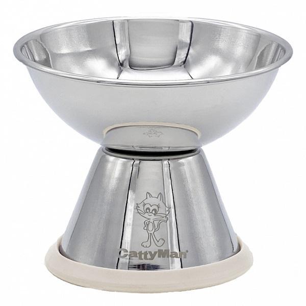 在庫状況：お取り寄せ/5日〜7日で出荷/※仕様やパッケージは、リニューアルなどの理由で変更になっている場合がございます。予めご了承下さい。ステンレス製だから割れない!洗いやすい!キズがつきにくくて衛生的な猫用の背高食器。◆器の位置が高いので...