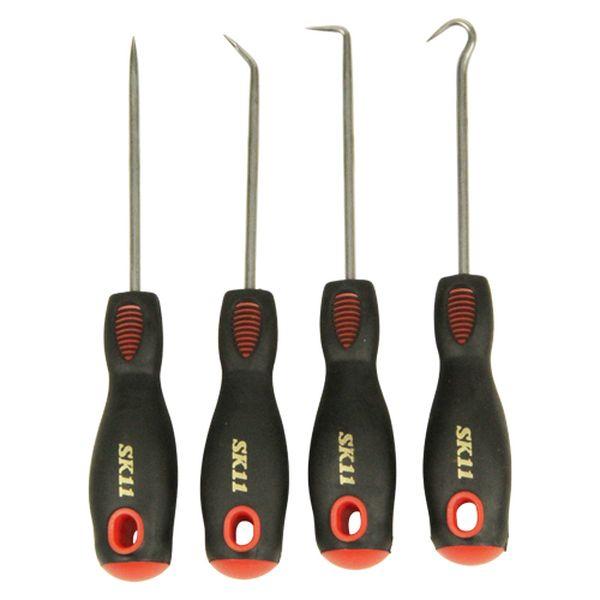 在庫状況：お取り寄せ/お届け：約2週間/◆握りやすく、錆びにくい◆細かな部品のねじ等の脱着・調整◆ピックとフックの4本組セット/[PFS1SK11]